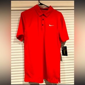 NWT Nike Dri-Fit Mens Red Polo
